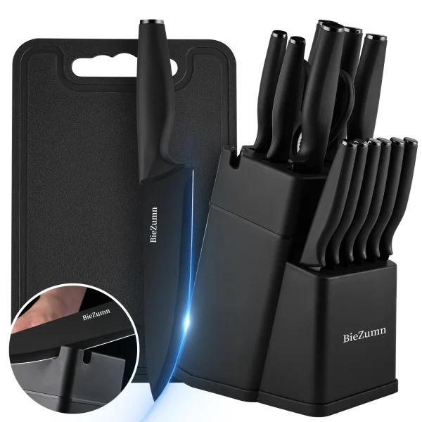 Kitchen Knife Set with Block