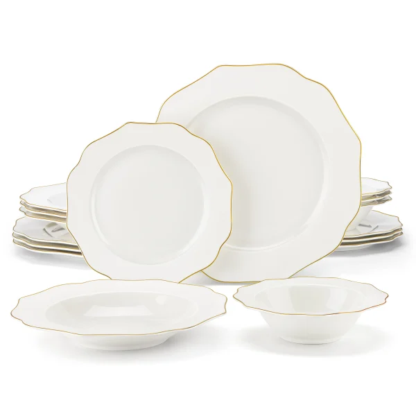 Elegant Gold Rim Dinnerware set