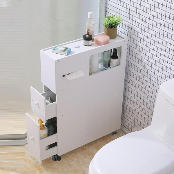 Rolling  bathroom cabinet